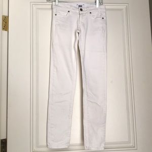Skyline ankle peg white jeans
